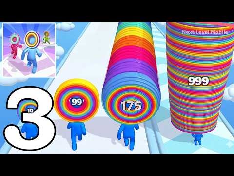 Layer Man Gameplay Walkthrough Levels 28-51 – Satisfying Layer Collection & Running (Android,iOS)