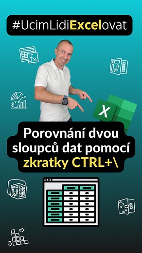 📊 Porovnej dva sloupce v Excelu za pár sekund! 🚀 🔥 Hledáš rozdíly mezi dvěma seznamy? Zapomeň na manuální procházení! V dnešním videu ti ukážu klávesovou zkratku CTRL , která ti okamžitě zvýrazní hodnoty, které se v druhém sloupci nenacházejí. ✅ Jak na to? 1️⃣ Označ oba sloupce, které chceš porovnat. 2️⃣ Stiskni CTRL 3️⃣ Excel ti ihned ukáže buňky, které nemají shodu! 💡 Perfektní pro kontrolu objednávek, zákazníků nebo čehokoli, kde potřebuješ porovnat dvě datové sady. Už žádné zdlouhavé man