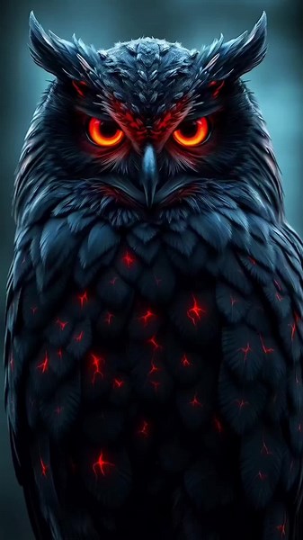 Captivating Mystical Magma Owl Live Wallpaper