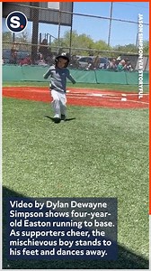 A little boy caught NFL player Justin Jefferson’s attention after performing the athlete’s signature “griddy dance” during a baseball game! | storyful