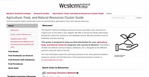 LibGuides: Agriculture and Natural Resources Overview Guide: Articles and Databases