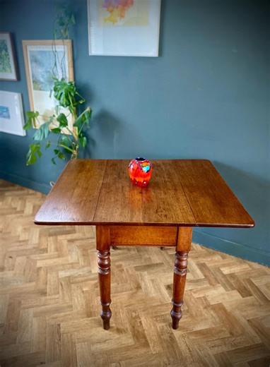 Vintage Edwardian Oak Drop Leaf Dining Table Hallway Uk Fast Delivery - Etsy UK