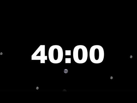 40 Minute Timer with Alarm | Full Screen Minimalist Countdown (HD) – ClockUnit