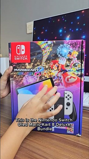 Unboxing this Nintendo Switch Oled Holiday Bundle #unboxing #nintendoswitch #mario