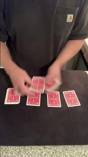 4 ACES (#1) - Self-Working Card Tricks Tutorial