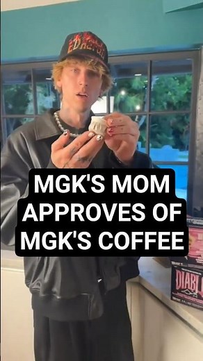 mgk's mom approves of mgk's coffee pods ✅ You can get them on the 27 Club Coffee website ☕