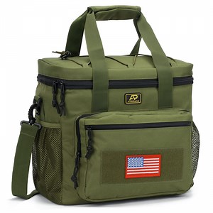 Lunch Box for Men, Lunch Bag Webbing Leakproof Insulated Large Lunch Cooler Bag Women Adult Meal with Adjustable Shoulder Strap Durable Lunch Pail-Green