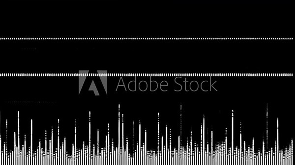 Audio wave visualization representing sound frequencies and amplitude, useful for music production and sound analysis