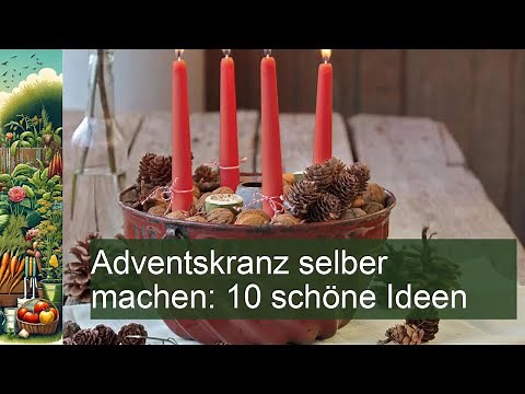 10 Kreative Ideen für deinen eigenen Adventskranz – So einfach geht's!
