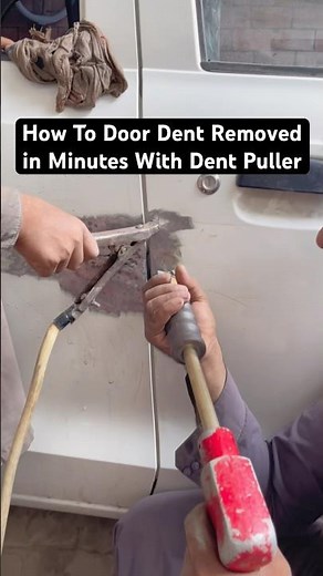 How To Door Dent Removed in Minutes With Dent Puller Magic Repair #automobile #dentremoval