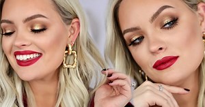 How To Do A Holiday Golden Glam Makeup Look