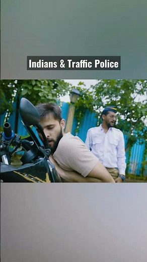 Indians & Traffic Police 😂 #shorts #funcho