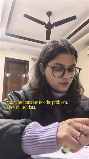 Aashritta Chaudhary | Sport & Counseling Psychologist on Instagram: "We’ve been taught to fight emotions. Suppress them. Replace them. “Stay positive.” But emotions aren’t instructions. They’re data. Just like a scoreboard tells you what’s happening in the game, your emotions tell you what’s happening inside you. Anxiety = something feels uncertain Anger = a boundary feels crossed Low mood = something needs attention When you stop judging emotions as good or bad, you can start using them wisely.