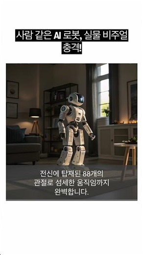 사람 같은 AI 로봇, 실물 비주얼 충격!