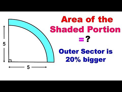 Area of the Shaded Region of a Sector of a Circle | Logic | #areaofsector
