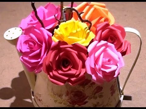 Comment faire des ROSES en papier FACILE 🌹 DIY Paper Roses 🌹