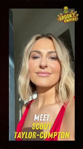 Meet SCOUT TAYLOR COMPTON next weekend in Charleston. SC!! February 7-8, 2026 at the Charleston Area Conv rtio. Center Tickets, VIP packages amd Photo Ops available to purchase! Get 'em while you can! LINKS FOR ALL IN OUR BIO #spookyempire #Halloween ##charleston #horrorcon #southcarolina | Spooky Empire