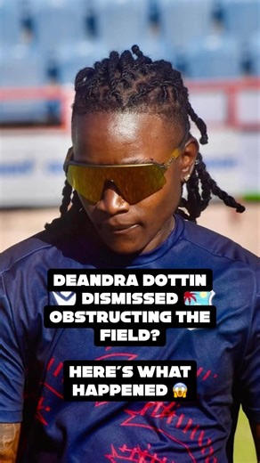 One of Cricket’s Rarest Outs! 😳 Dottin’s Obstructing the Field Explained