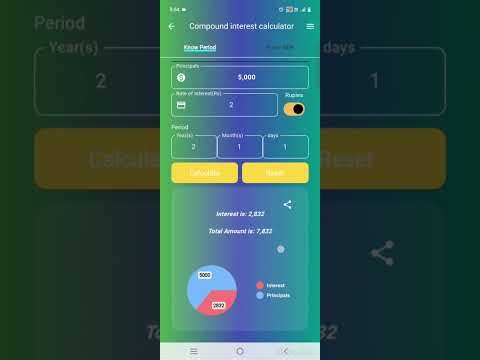 Interest and EMI calculator App