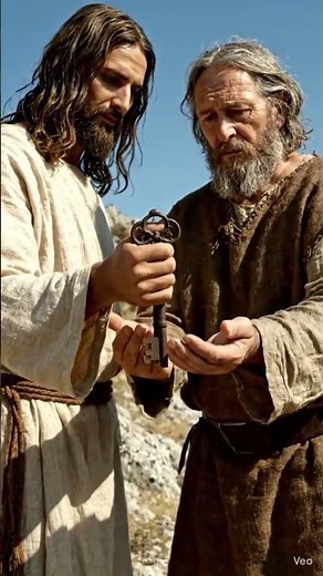 Jesus gives Peter the keys to the kingdom. #jesus #faith #bible