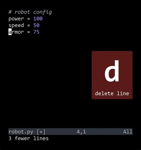 VimFu — Counted Deletes