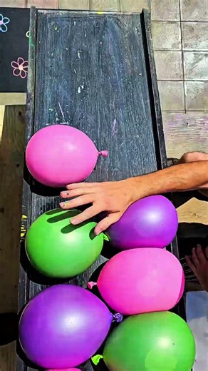 Satisfying Colorful Destruction: Bottle Smash & Paint Balloon Explosions! 💥🎨 #shorts
