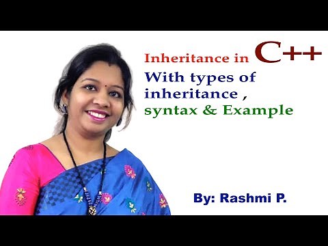Inheritance in C++||Lecture 19 ||Types of Inheritance with syntax & Example || Inheritance & diagram
