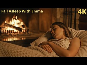 Sleep With Emma 🌙 Cozy Bedroom Piano & Fireplace for Deep Rest