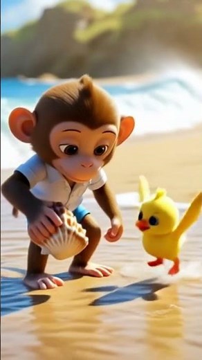“Mini Monkey Laughing Cute Giggles | Funny Baby Monkey Cartoon”