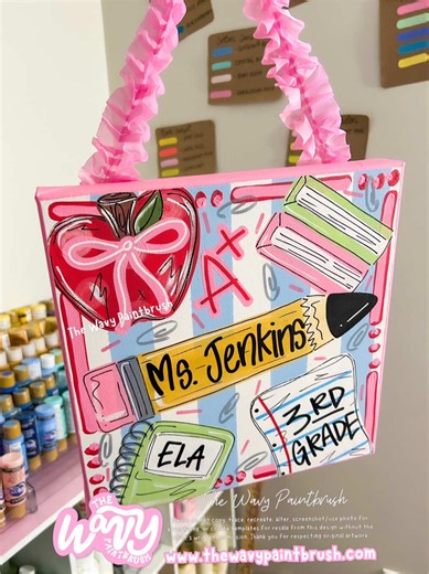 Paint a Custom Classroom Sign: Easy Canvas Lettering Tutorial