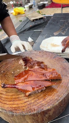 Traditional roast goose