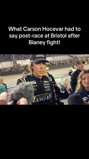What Carson Hocevar Had to Say About First with Ryan Blaney