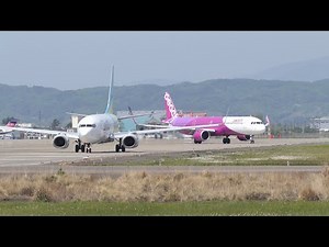 エアドゥ & ピーチ A321LR＠仙台空港