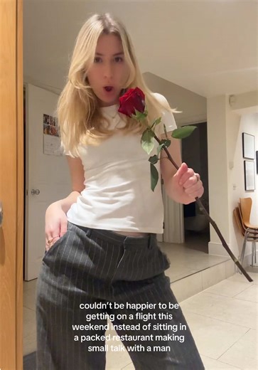 Plus I already have myself a rose | Airplane Restaurant