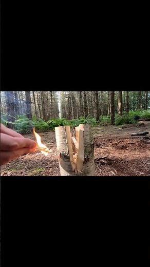 Swedish Fire Log - Fast Solution To Boiling Water In the Field