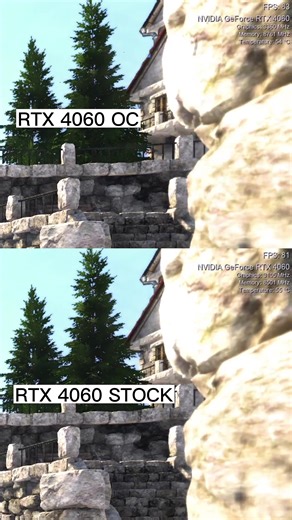 Test du PC de la #TweakLeague comparaison entre la 4060 Stock et OC de manière stable @nvidiageforcefr @overclocking_com #oc #overclocking #rtx4060 #benchmark