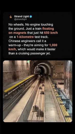 The Train That Hits 650 km/h With No Wheels 🚄