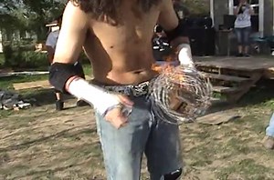 ESW backyard wrestling Wrestlefest II recap video light it up