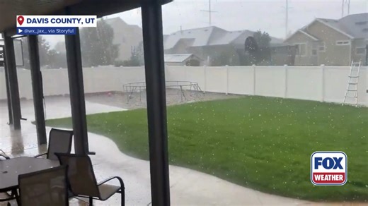 Locals in Davis County, Utah, were walloped by a severe storm that brought violent hail as one resident captured the video from inside on Sunday. #Utah #thunderstorm #rain #hail #SevereWx #FoxWeather | FOX Weather