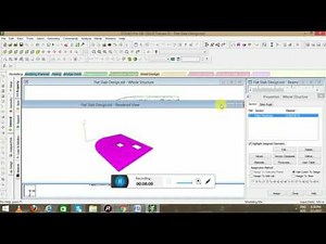 Flat Slab Design & Analysis in STAAD PRO V8i(2017)