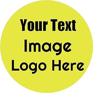 Custom Stickers,Personalized Image,Logo Stickers Labels for Business, Weddings, Birthday Parties, Gifts-100 Pack (4"x4" Circle)