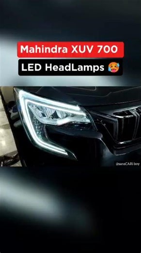 2026 Mahindra XUV 700 Top Model Auto Projector LED HeadLamps 🥵 #shorts #trending #offroad #systummm