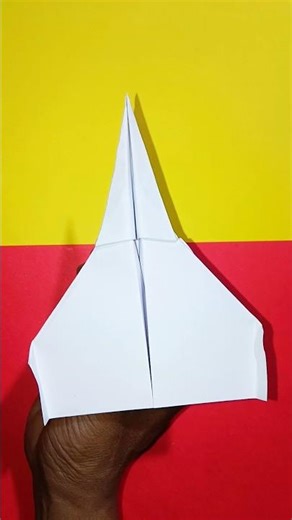 how to make a paper airplane easy and fast #artshorts #paperplane #airplane