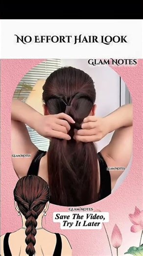 How to Create a Pull-Through Braid-Simple Braided Ponytail Tutorial#PullThroughBraid #FauxBraid#ootd