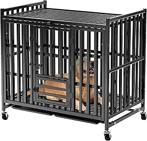 New Heavy Duty Indestructible Dog Crate (43Inch)