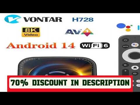 A must-have product! VONTAR H728 Android 14 TV Box Allwinner H728 Octa Core Cortex A55 Support 8K