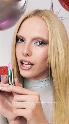 M·A·C Cosmetics on Instagram: "Dazzle their lips with the NEW MAC Sugar Crystal Lip Oil Stick. This shimmery translucent purple innovation is perfect for holiday pics. @AlexConsani wears Glisten Up ✨ Shop now – online or at your nearest MAC Store. #GiftMAC #MACHoliday"