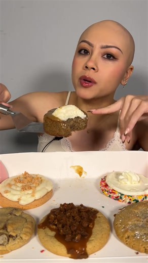 10/21 Crumbl Cookies of the week! This lineup was interesting #crumblcookies #crumbl #cookies #review #foodie #eating #mukbangvideos #foodvideos #mukbangeatingshow #desserts | Janemukbangs