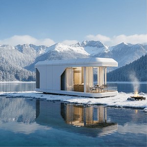 Tkc-001 High-End Space Cabin with Glass Partition and Galvanized Frame