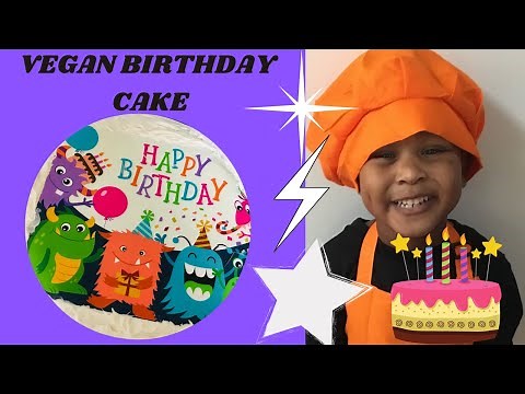 How To Make: Easy Vegan Birthday Cake Recipe I Real Cooking!